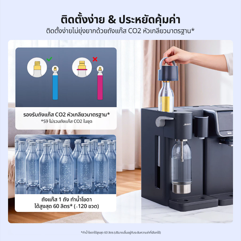เครื่องทำน้ำโซดา S9 Bubble Maker 2