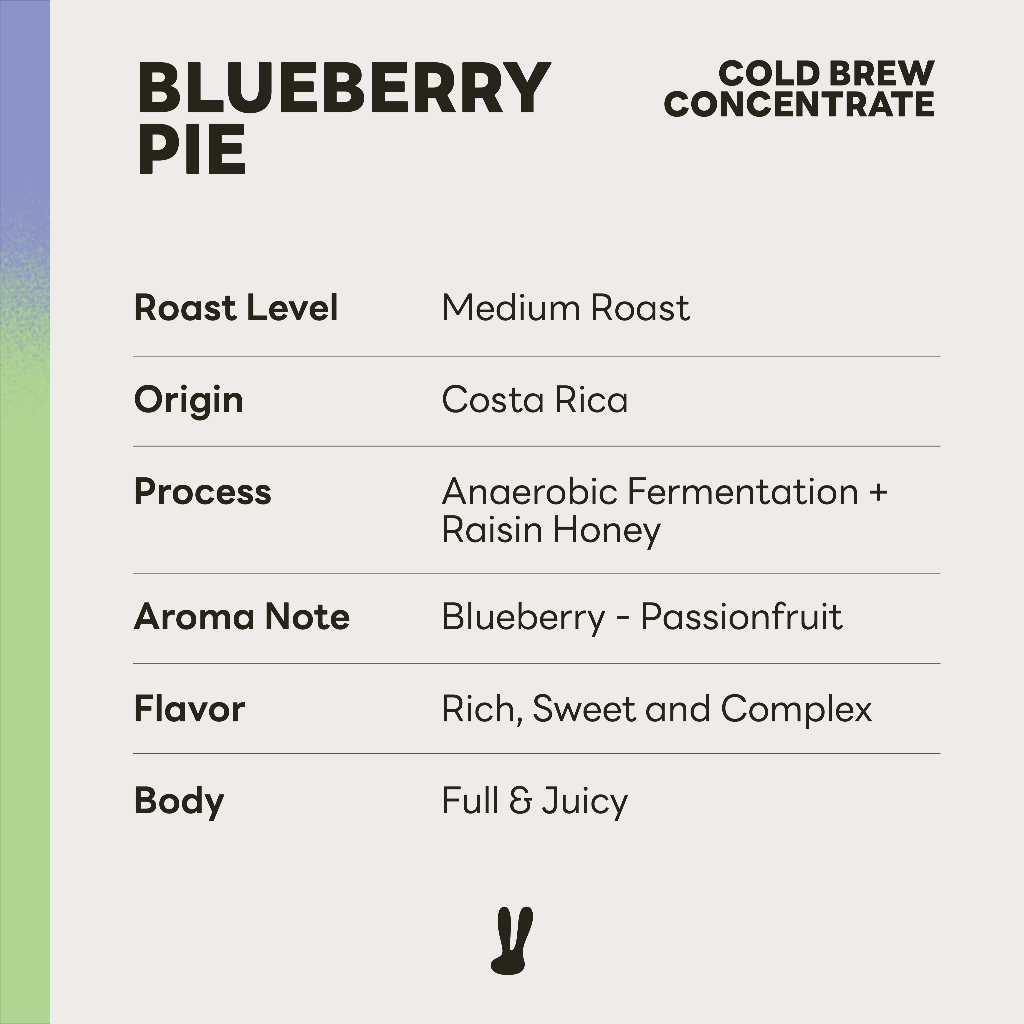 กาแฟสกัดเย็น Cold Brew Coffee Concentrate Gentle Black Blueberry Pie 3