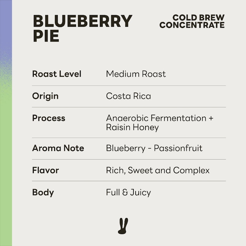 กาแฟสกัดเย็น Cold Brew Coffee Concentrate Gentle Black Blueberry Pie 3