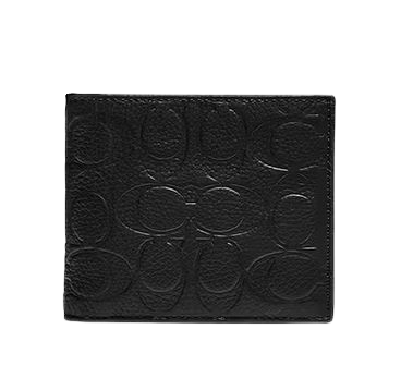 3-In-1 Wallet In Signature Leather สีดำ 1