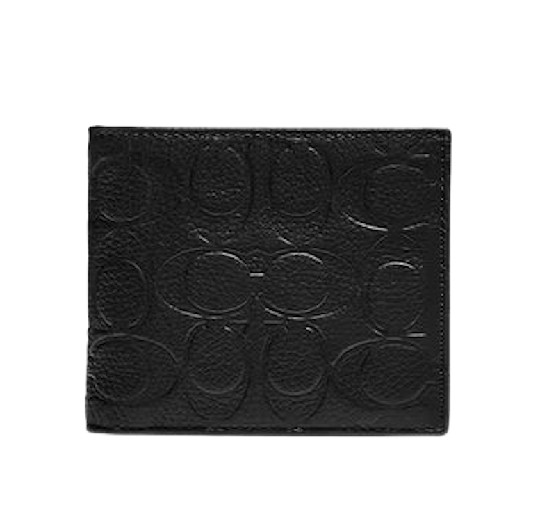 3-In-1 Wallet In Signature Leather สีดำ 1