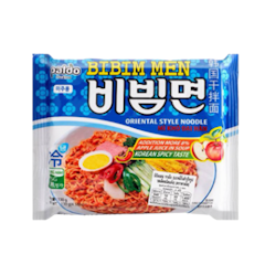 บะหมี่กึ่งสำเร็จรูป พาลโด บิบิมเมน บะหมี่แบบแห้งรสเผ็ด
