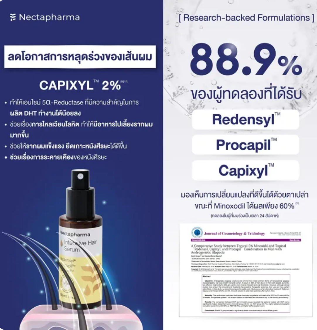 Intensive Hair Serum เซรั่มลดผมร่วง 2