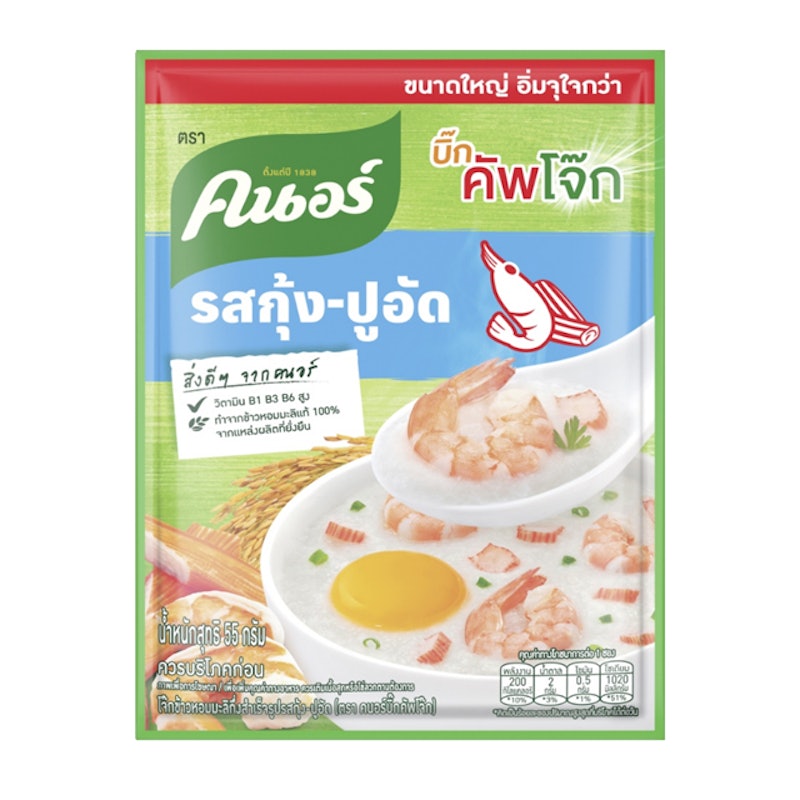 โจ๊กกึ่งสำเร็จรูป บิ๊กคัพโจ๊ก รสกุ้ง-ปูอัด 1