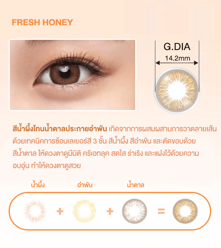 คอนแทคเลนส์สี 1 Day Define Fresh 4