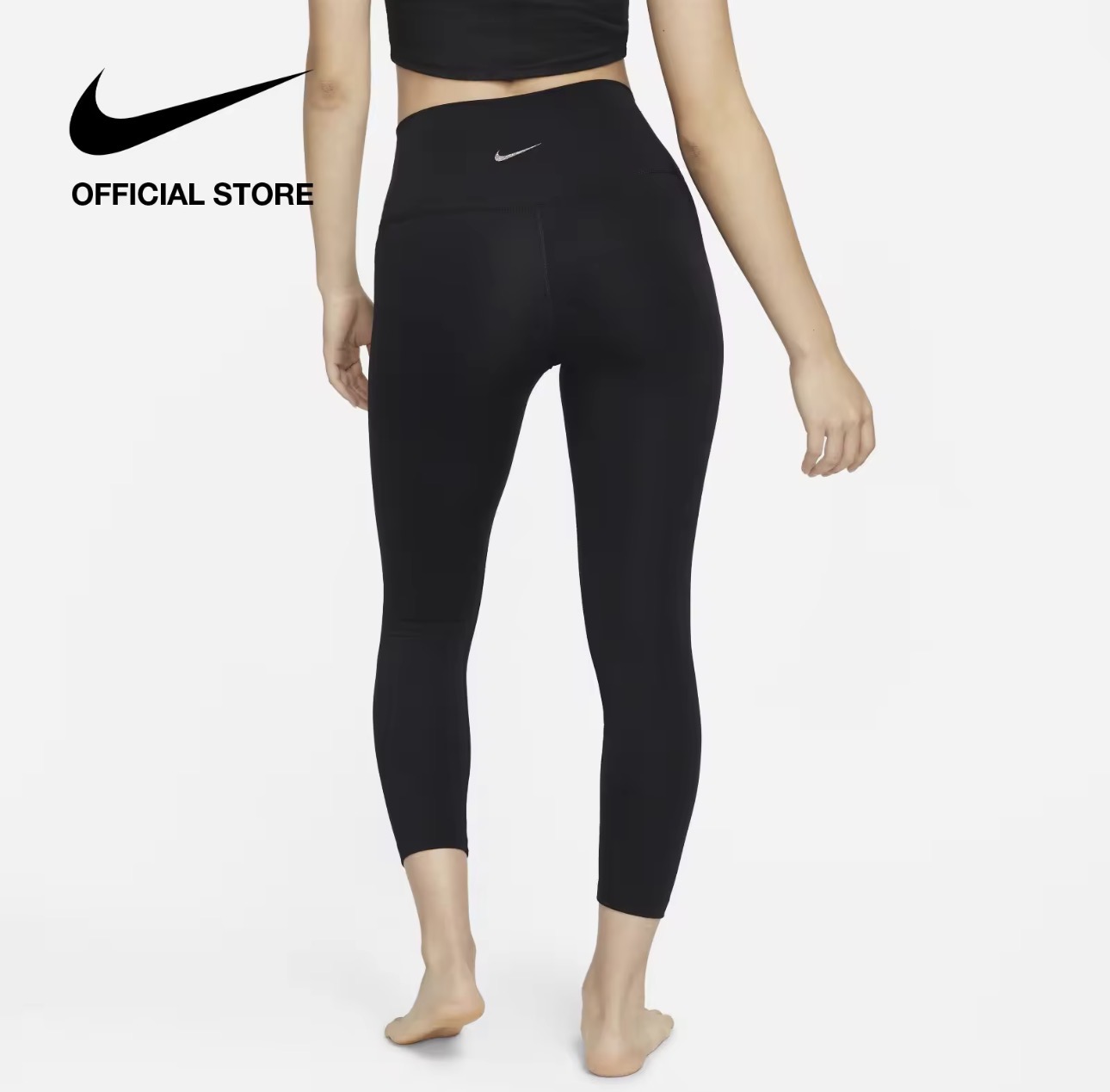 กางเกงโยคะ Dri-FIT Women's Yoga High-Rise 7/8 Leggings - Black 2