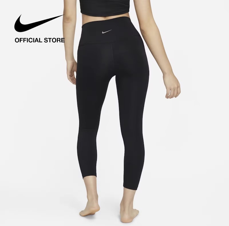 กางเกงโยคะ Dri-FIT Women's Yoga High-Rise 7/8 Leggings - Black 2