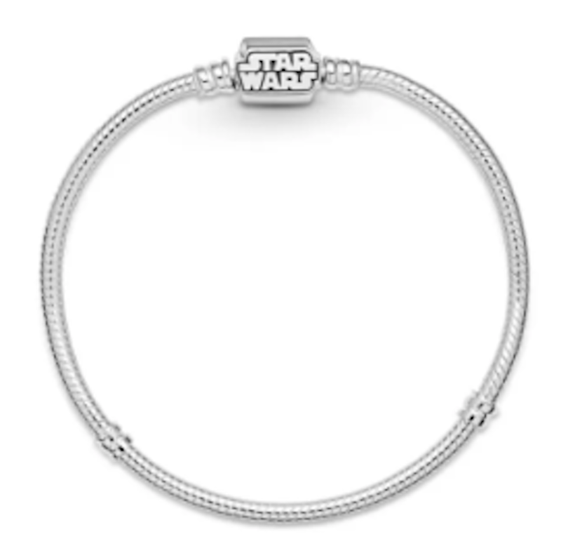 Snake Chain Sterling Silver Bracelet With Star Wars Clasp 2