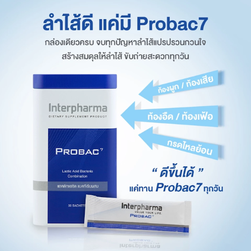 Probac7 โพรไบโอติกและพรีไบโอติก 2