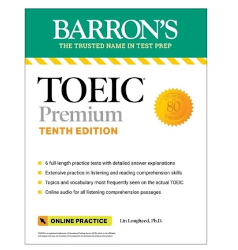 หนังสือ TOEIC Premium: 6 Practice Tests + Online Audio (Barron's) 1