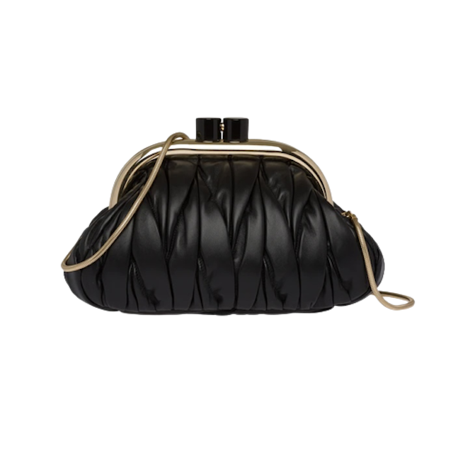  กระเป๋า Miu Miu รุ่น Miu Belle Nappa Leather Clutch 2