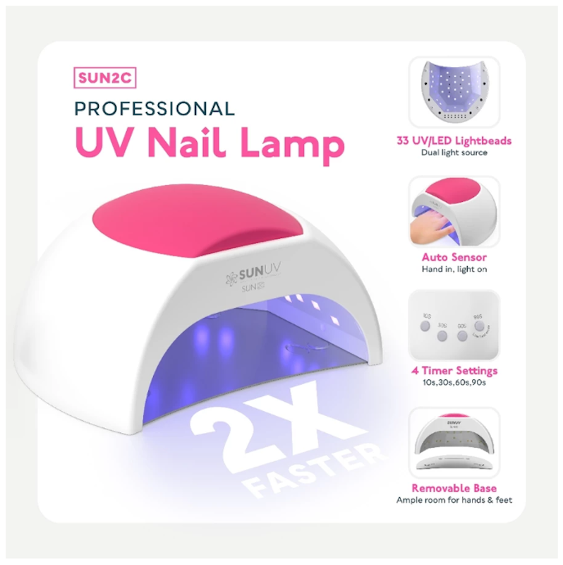 ชุดยาทาเล็บเจลพร้อมไฟ UV SUN2C + 16 Color 3