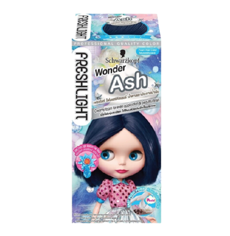 ยาย้อมผมสีน้ำเงิน Freshlight Foam Color Wonder Ash 1