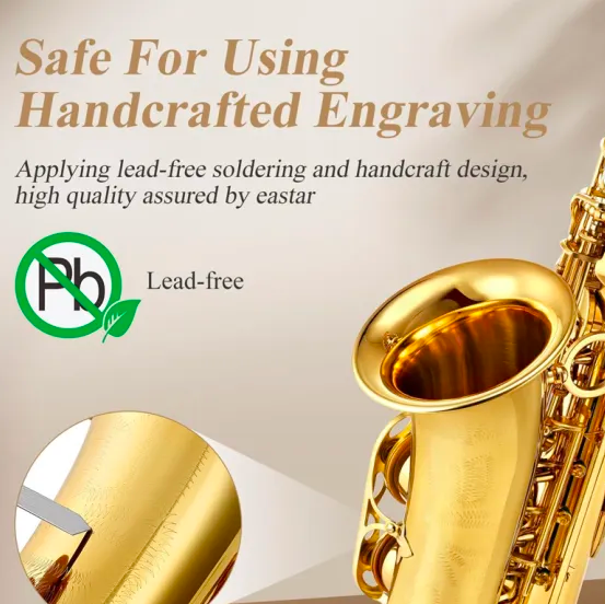 Student Gold Lacquer E Flat Alto Saxophone 3