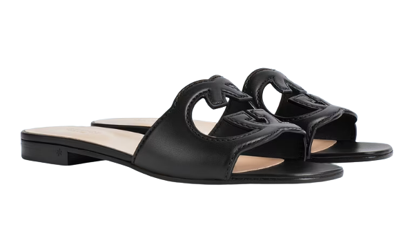 รองเท้าผู้หญิง GUCCI รุ่น Women's Interlocking G Cut-Out Slide Sandal 4