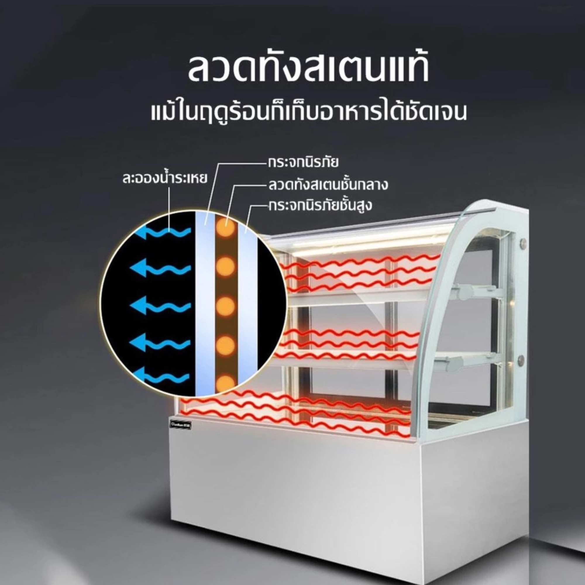 ตู้แช่เย็นสำหรับแช่เค้ก 2