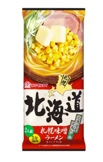 ราเมงกึ่งสำเร็จรูป Hokkaido Sapporo Miso Ramen 1