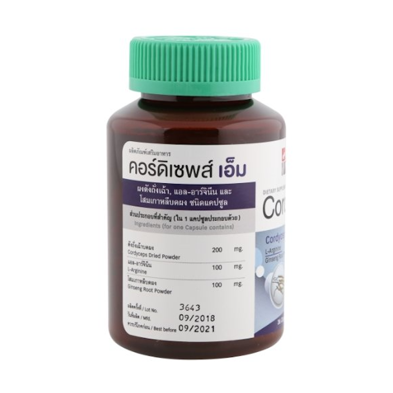 Cordyceps M ถั่งเช่าผสมโสมเกาหลี 3