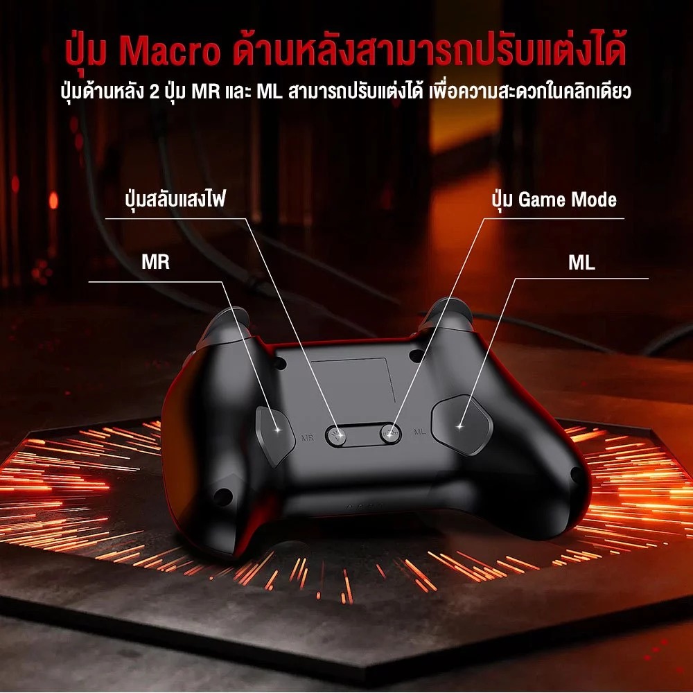 Iruka Tri-Mode Wireless Gaming Controller  3