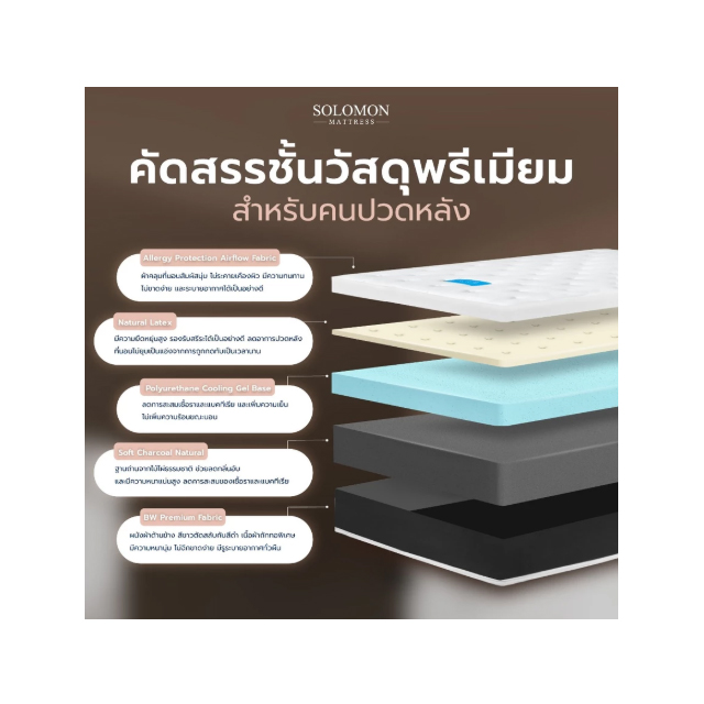ที่นอนยางพารา รุ่น LUCA 3
