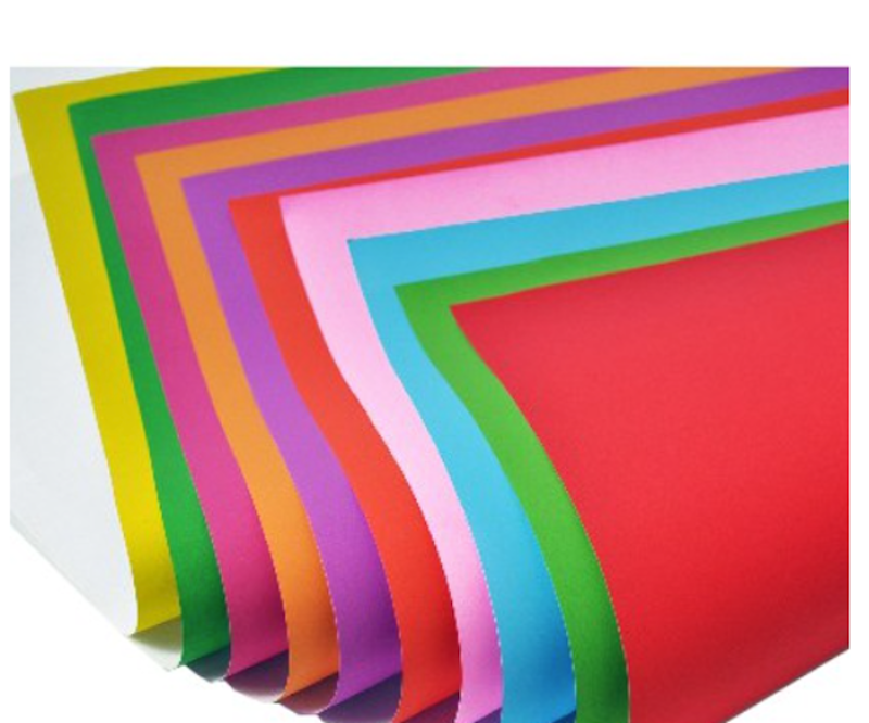 กระดาษสี 2 หน้า โปสเตอร์ 80 แกรม 1