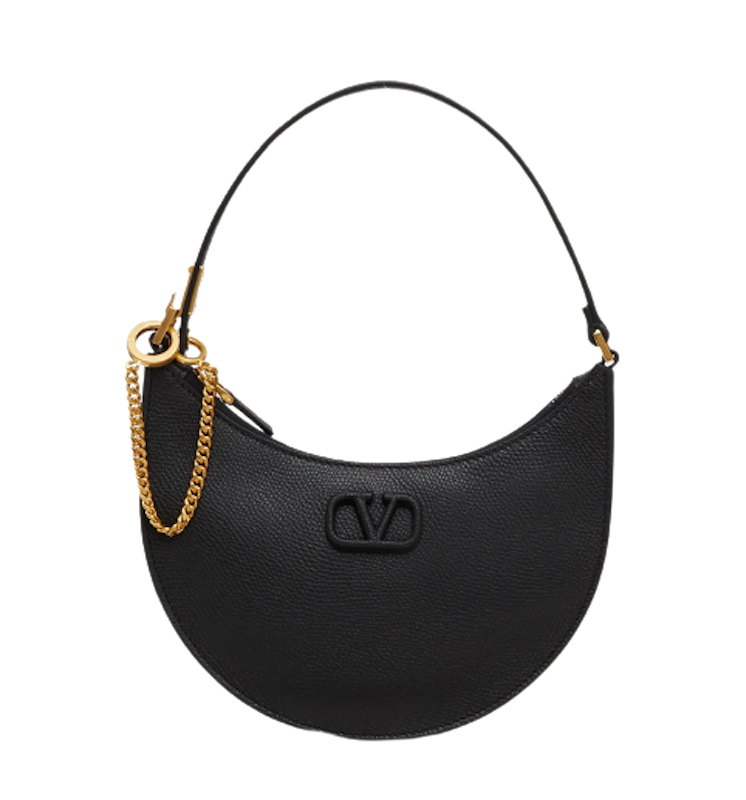 กระเป๋า Valentino รุ่น Mini Vlogo Signature Grainy Calfskin Hobo Bag 2