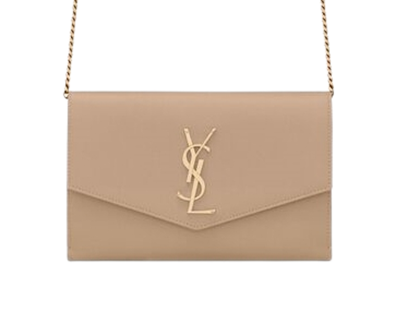 กระเป๋าสะพายข้างผู้หญิง รุ่น Uptown Chain Wallet In Grain De Poudre Embossed Leather 1