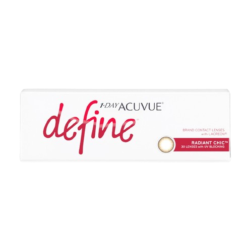 คอนแทคเลนส์สีรายวัน 1-Day Define สี Radiant Chic 1