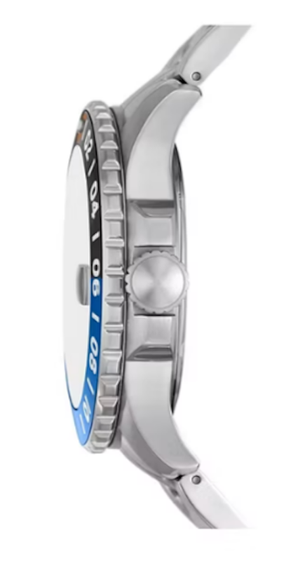 Blue GMT Stainless Steel Watch 2