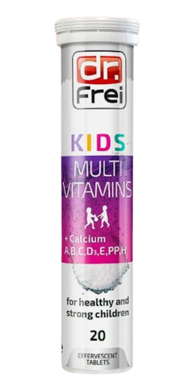 เม็ดฟู่ สำหรับเด็ก Kids Calcium+Multivitamins 1
