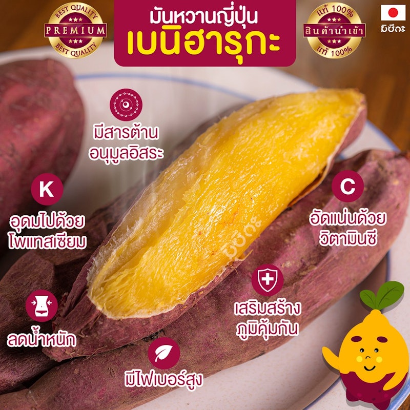 มันหวานญี่ปุ่น ไซซ์มาตรฐาน 2
