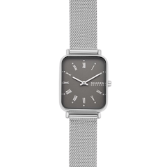 Ryle Two-Hand Silver-Tone Steel-Mesh Watch