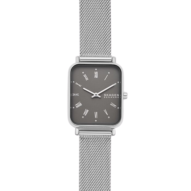 Ryle Two-Hand Silver-Tone Steel-Mesh Watch 1