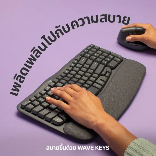 Wave Keys Ergonomic Wireless Keyboard  2
