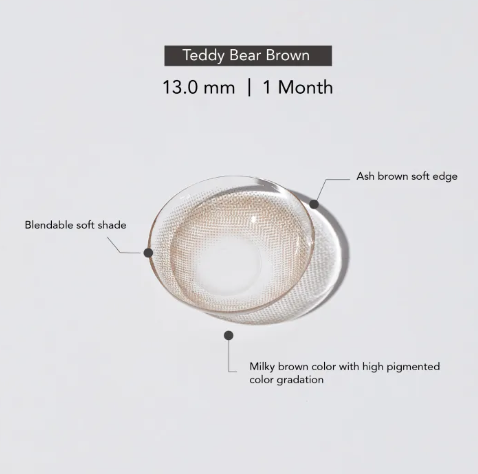 Silicone Hydrogel สี Teddy Bear Brown 3