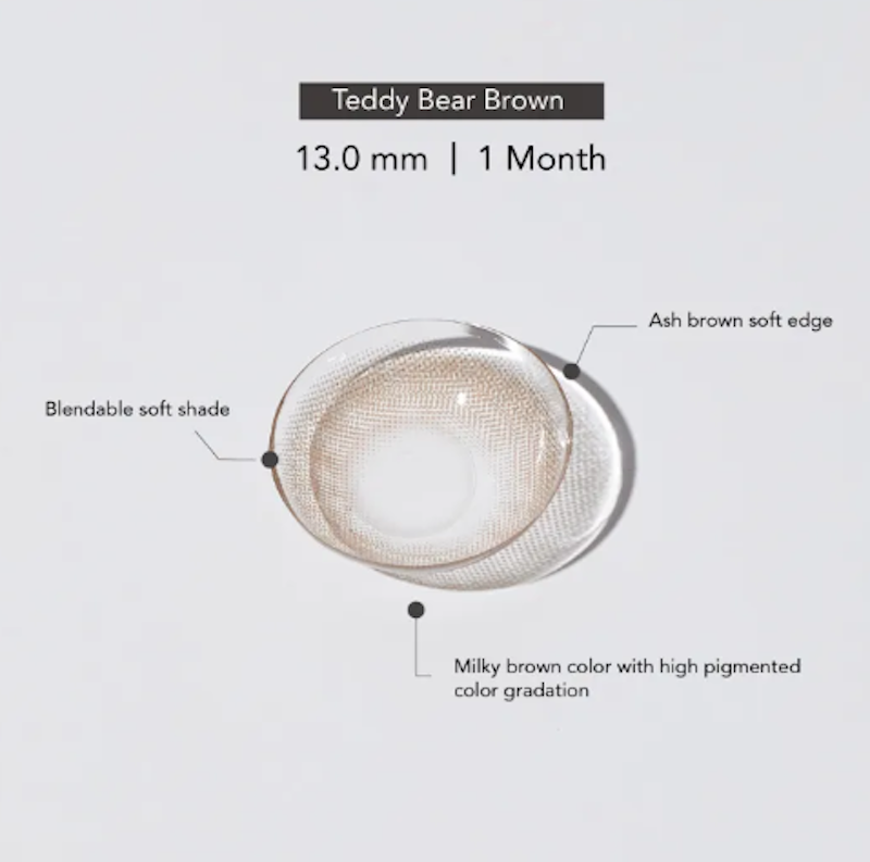Silicone Hydrogel สี Teddy Bear Brown 3