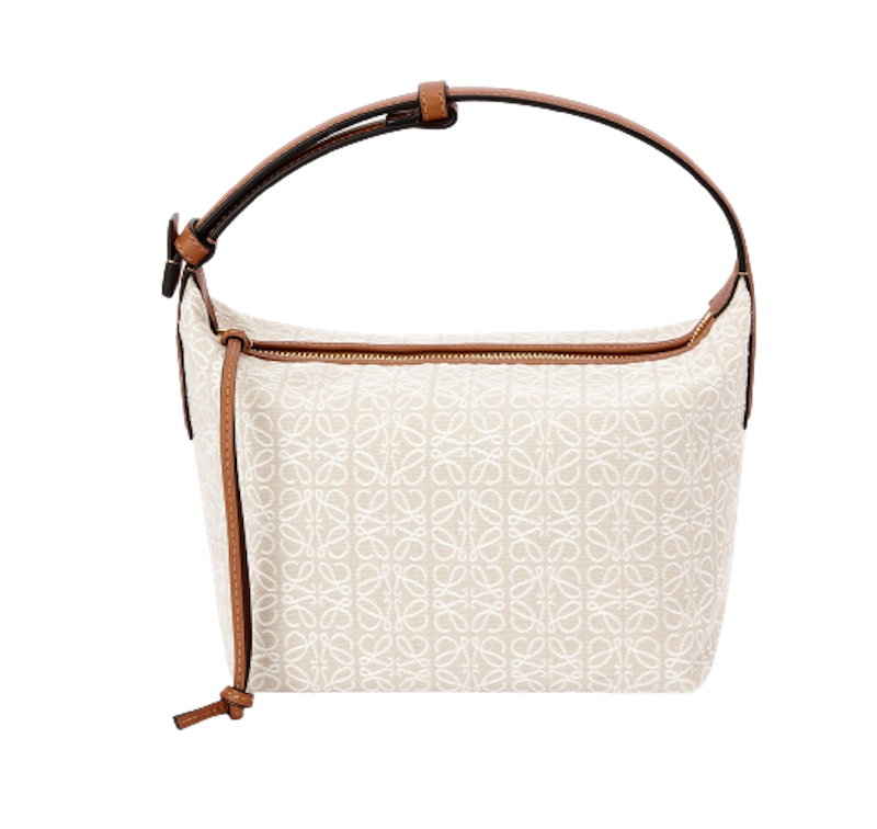กระเป๋า Loewe รุ่น Small Cubi Bag In Anagram Jacquard And Calfskin 1