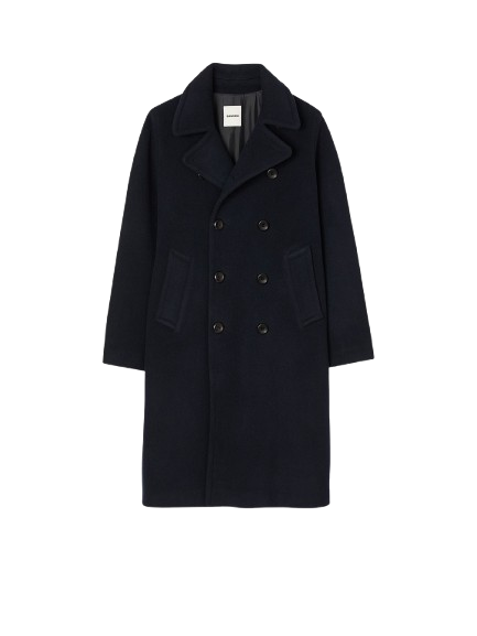 เสื้อโค้ท Double-Breasted Wool 1