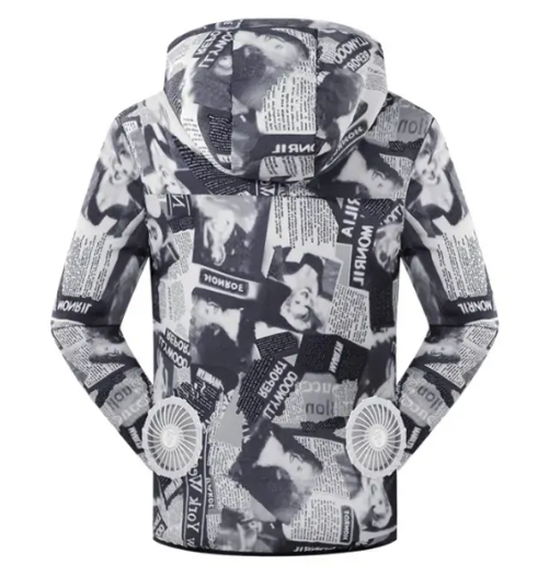 เสื้อแจ็กเก็ตพัดลมแขนสั้น 2