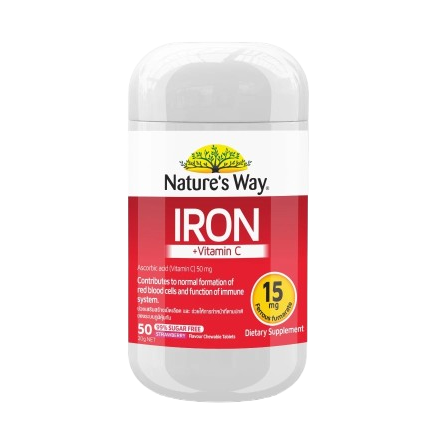 ไอรอน วิตามินซี Iron+ Vitamin C Chewable 1