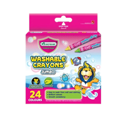 สีเทียนล้างออกได้ Washable Crayons