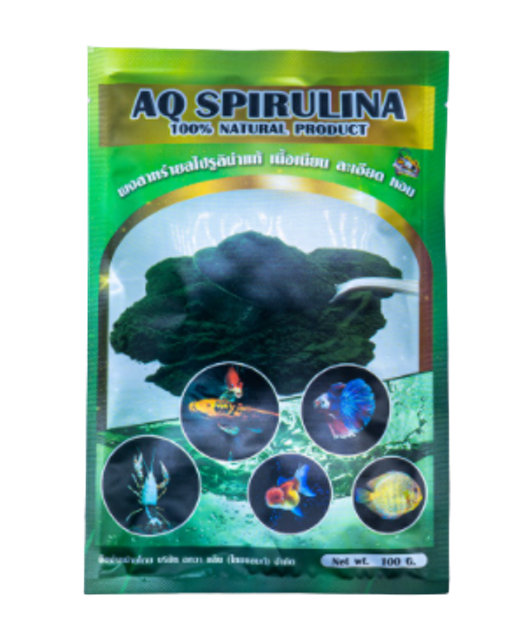 อาหารกุ้งแคระ AQ SPIRULINA  1