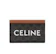 CELINE กระเป๋าใส่บัตร ผู้หญิง Card holder in Triomphe canvas with Celine Print - Tan 1