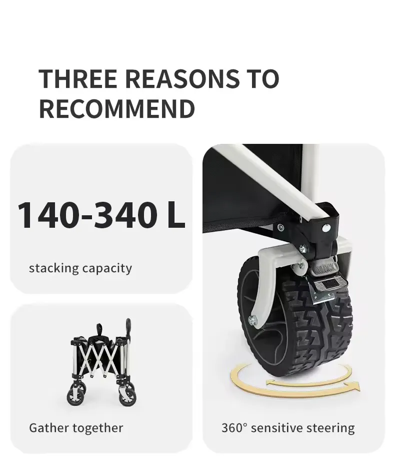 รถเข็น Magic Cube Outdoor Camping Cart 4