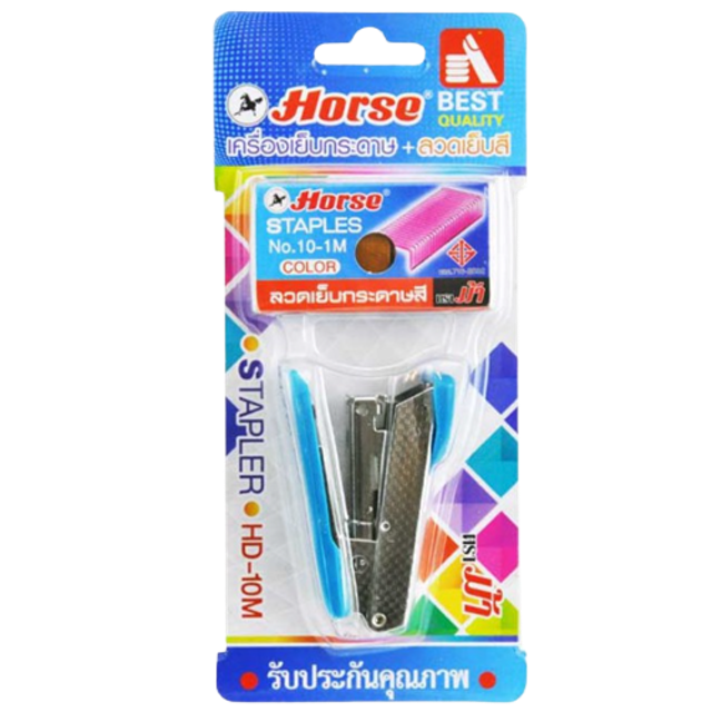 เครื่องเย็บกระดาษ รุ่น HD-10M พร้อมลวดเย็บสี 1
