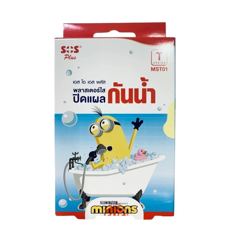 พลาสเตอร์ใสปิดแผลกันน้ำ T Series Minions 1