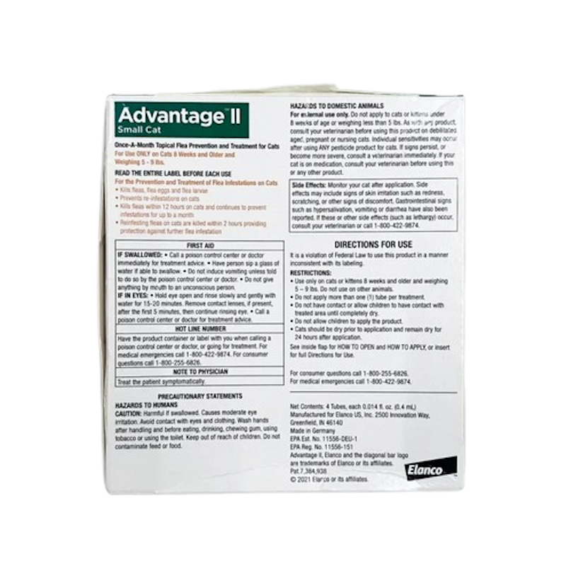Advantage II Flea Prevention Infestation On Cats 2