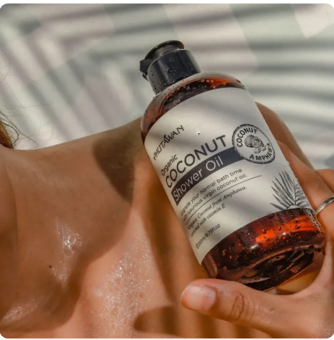 Organic Coconut Shower Oil 3