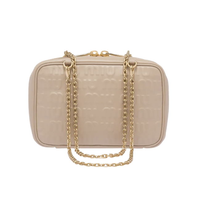 กระเป๋า รุ่น Logo-Embossed Leather Top-Handle Bag 3