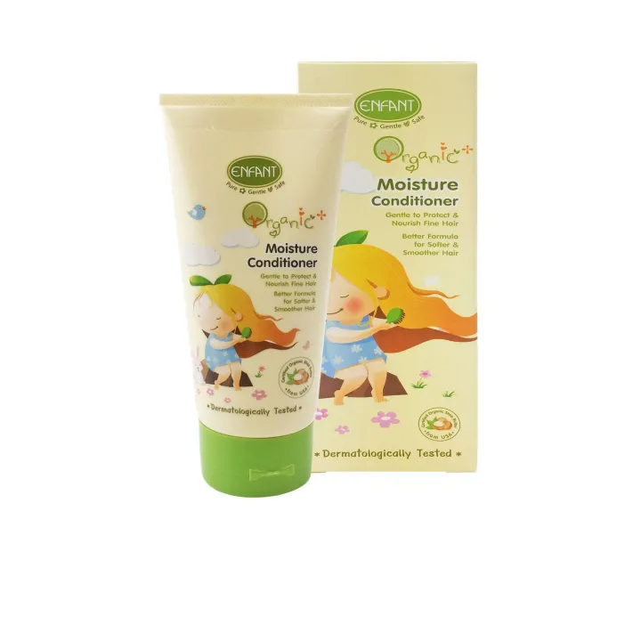 ครีมนวดผมสำหรับเด็กอายุ 6 เดือนขึ้นไป Organic Plus Moisture Conditioner 3